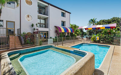 Take a dip in the Waters Edge pool